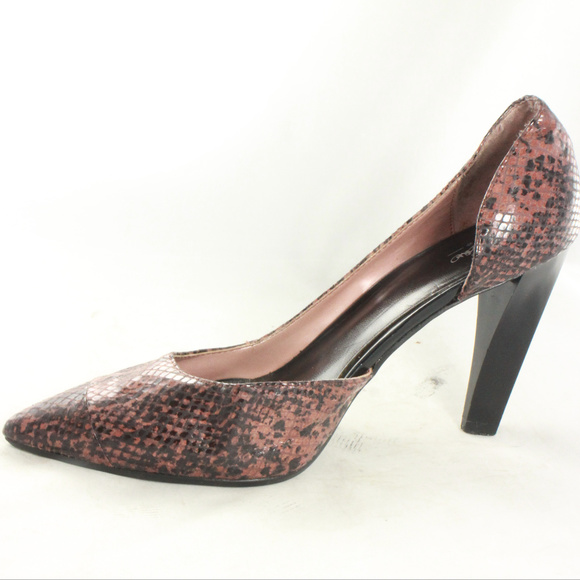 MOSSIMO Supply Snake Print Cutout Pump Heels Sz 8 US Women - Picture 2 of 8